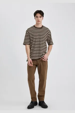 DeFacto Straight Fit Normal Mold Normal Waist Pipe Leg Jean Trousers