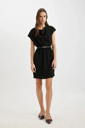 DeFacto Crepe Sleeveless Mini Dress