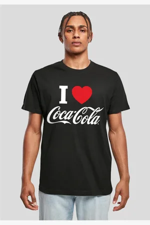 Merchcode Pánské tričko I Love Coca Cola černé