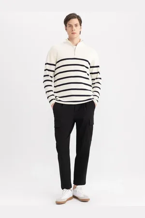 DeFacto Jogger Pants Cargo Pocket All-Way Stretch Straight Leg