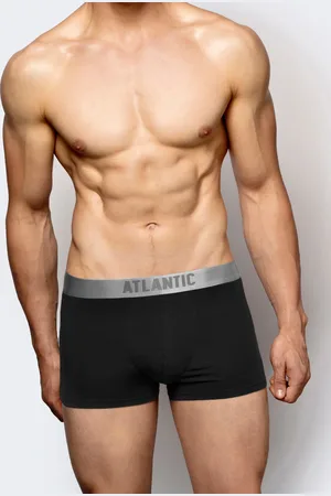 ATLANTIC Pánské boxerky z bavlny Pima - černé