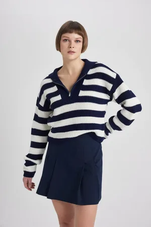 DeFacto Regular Fit Polo Neck Thessaloniki Fabric Sweater