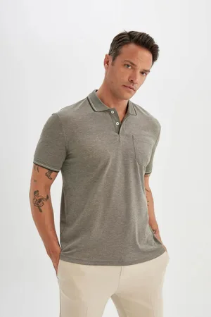 DeFacto New Regular Fit Short Sleeve Basic Plain Polo Shirt