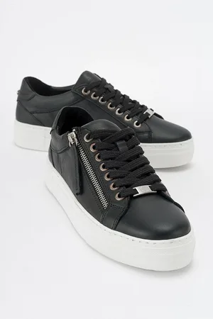 LuviShoes BERLY Black Genuine Leather Women