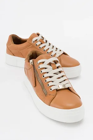 LuviShoes BERLY Camel Genuine Leather Women