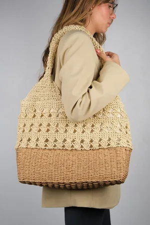LuviShoes Move Beige Straw Women