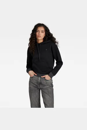 G-Star Sweatshirt - G-star Premium core hooded sw wmn l\s black