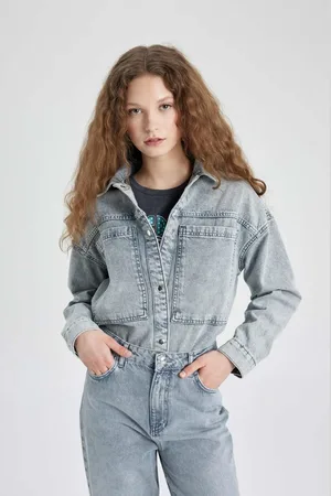 DeFacto Pocket Snap Jean Shirt Jacket