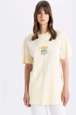 DeFacto Regular Fit Crew Neck Short Sleeve Tunic