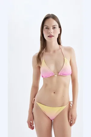 DeFacto Fall in Love Regular Fit Gradient Printed Bikini Bottom