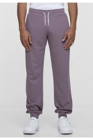 Urban classics Pánské tepláky Terry Basic fialové