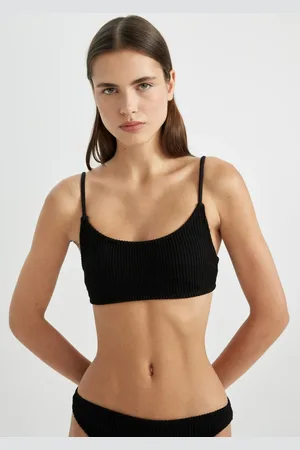 DeFacto Fall in Love Regular Fit Wrinkled Bikini Top