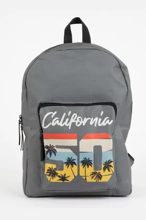 DeFacto Unisex Kids Printed Oxford School Backpack