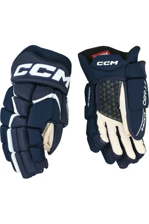CCM Hokejové rukavice JetSpeed FT680 Navy/White Junior 11 palců