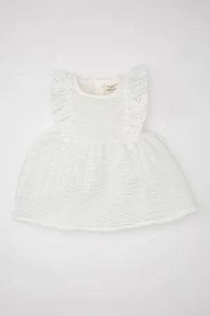 DeFacto Baby Girl Sleeveless Muslin Dress