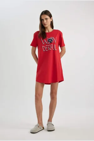 DeFacto Regular Fit Crew Neck Knitted Dress