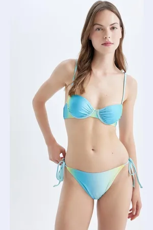 DeFacto Fall in Love Regular Fit Gradient Printed Bikini Bottom