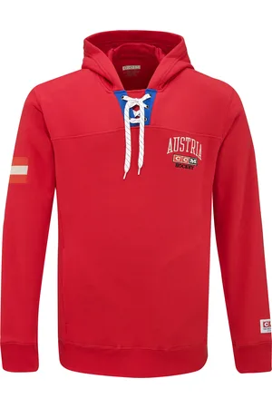 CCM Pánská mikina FLAG HOODIE TEAM AUSTRIA Red SR
