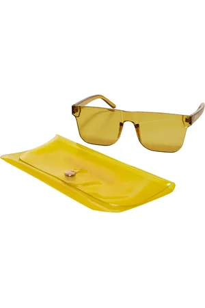 Urban classics Sluneční brýle Honolulu s pouzdrem hořčice