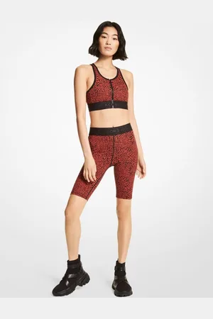 Michael Kors Shorts - MKGO ANML LOGO BIKE SHORT red