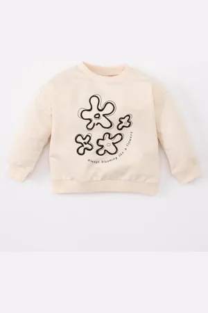DeFacto Baby Girl Crew Neck Floral Printed Sweatshirt