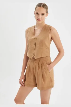DeFacto Regular Fit V-Neck Modal Blazer Vest