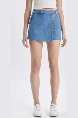 DeFacto High Waist Jean Skort