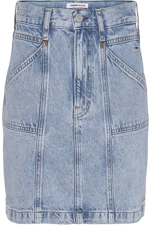 Tommy Hilfiger Skirt - Tommy Jeans MOM SKIRT K PCKT BE715 SVLBRG pale blue