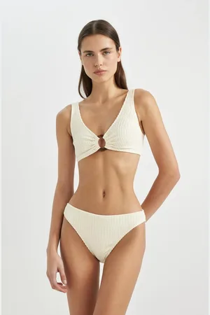 DeFacto Fall in Love Regular Fit Wrinkled Bikini Bottom