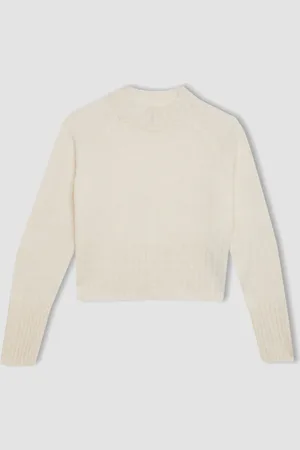 DeFacto Girl Standard Fit Crew Neck Knitwear Sweater