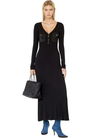 Diesel Dress - D-BORDY-LONG DRESS black