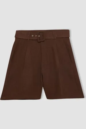 DeFacto High Waist Linen Shorts