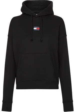 Tommy Hilfiger Tommy Jeans Sweatshirt - TJW TOMMY CENTER BADGE HOODIE black