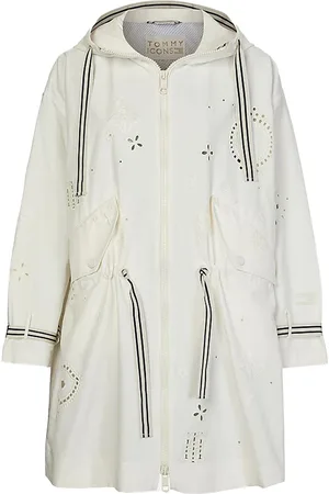 Tommy Hilfiger Parka - ICON COTTON POLY BRODERIE PARKA white