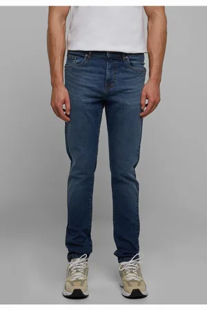 Urban classics Pánské džíny Slim Tapered tmavě