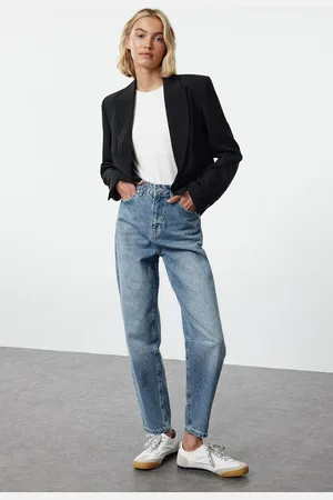 Trendyol Blue High Waist Mom Jeans