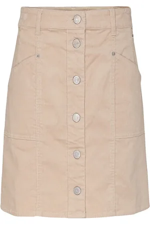 Tommy Hilfiger Tommy Jeans Skirt - TJW CORD BUTTON THRU MINI SKIRT beige