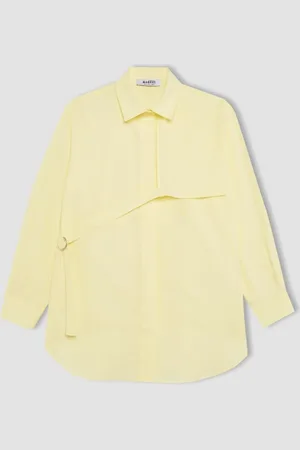 DeFacto Relax Fit Terry Cotton Long Sleeve Shirt Tunic
