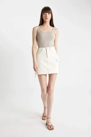 DeFacto Cargo Fit Woven Mini Skirt