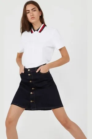 Tommy Hilfiger Skirt - ROME HW A-LINE SKIRT BILLY denim