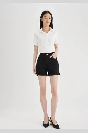 DeFacto Mom Fit High Waist Jean Shorts