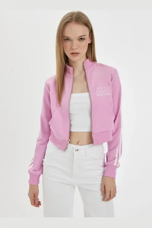 DeFacto Cool Fitted Printed Zippered Sweatshirt