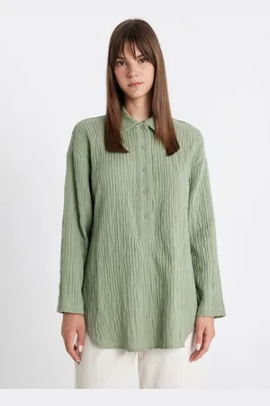 DeFacto Relax Fit Muslin Long Sleeve Tunic