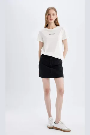 DeFacto Regular Fit Jean Mini Skirt
