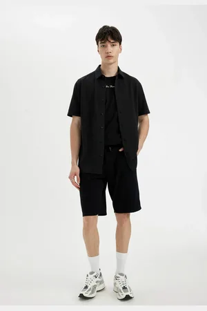 DeFacto Regular Fit Gabardine Regular Hem Bermuda