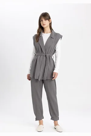 DeFacto Cargo Fit Basic Plain Muslin Trousers