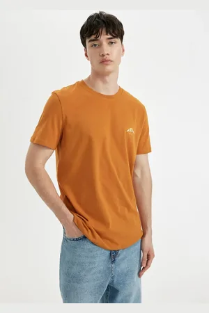 DeFacto Slim Fit Slim Cut Crew Neck Printed Short Sleeve T-Shirt