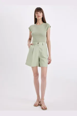 DeFacto High Waist Wide Leg Shorts