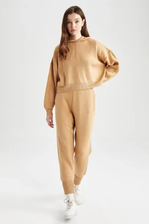 DeFacto Knitwear Jogger Pants Basic Straight Waist Elastic Leg Pocket