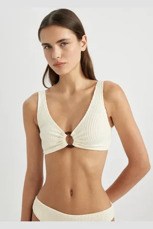 DeFacto Fall in Love Regular Fit Crepe Bikini Top